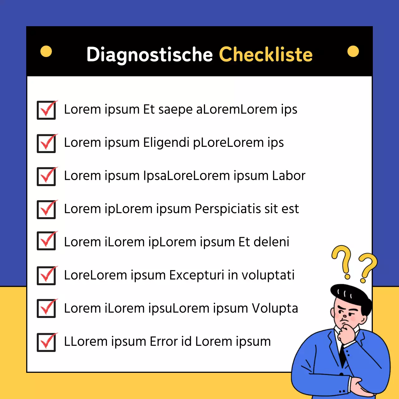 Die Sicko-Test-Umfrage von Blau und Gelb