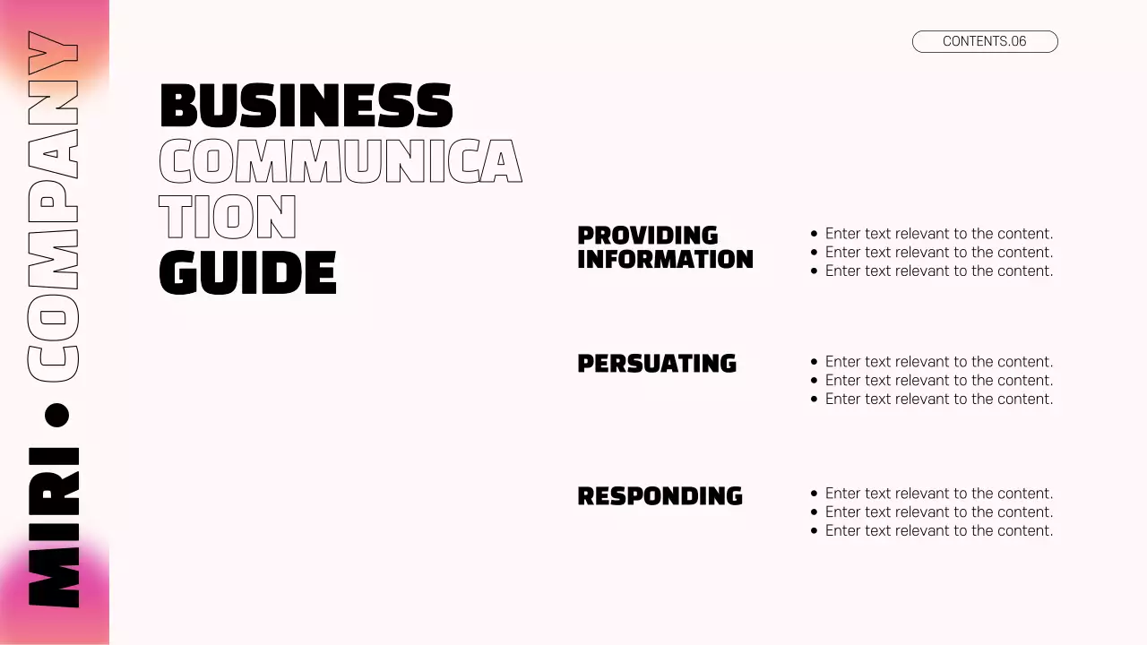 Pink Modern Employee Guide Presentation