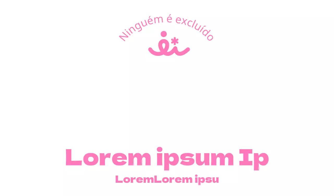 Logótipo do centro de apoio rosa limpo do sector público