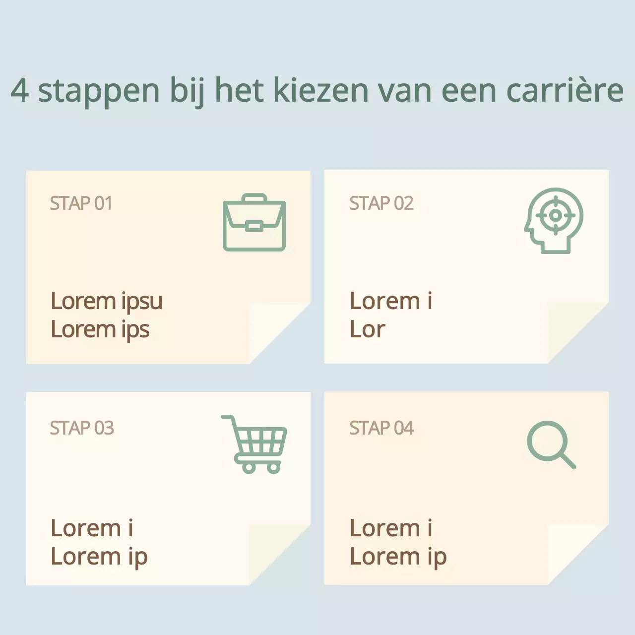 De lichtblauwe en gele nieuwsbrief over counseling