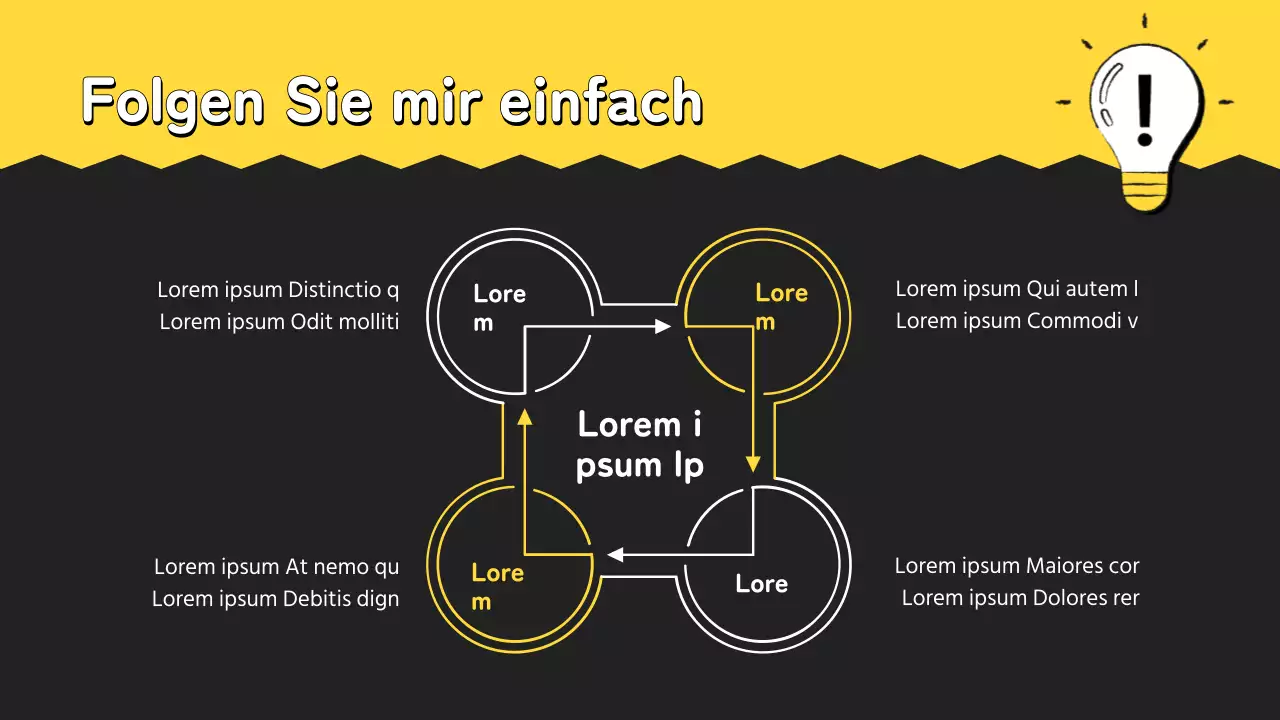 Gelb-schwarzes Handbuch für modernes Lernen