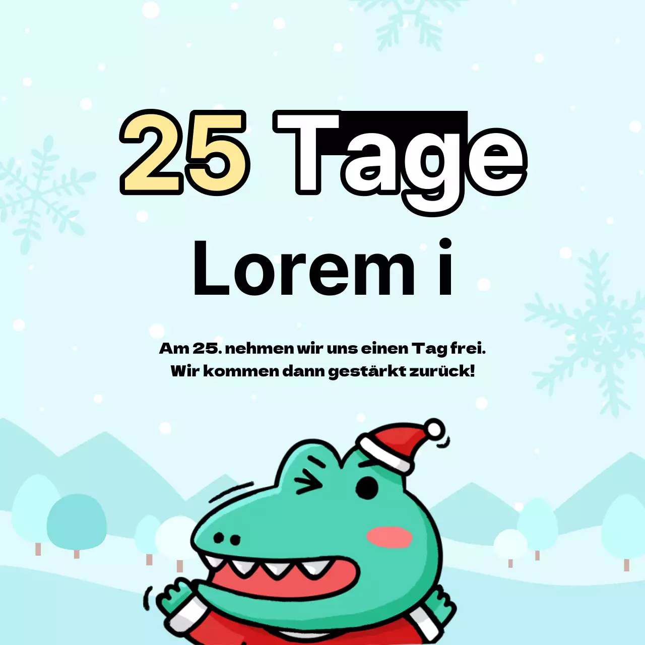 Ankündigungen von Argo, einer kitschigen Figur mit mintfarbenem Hintergrund