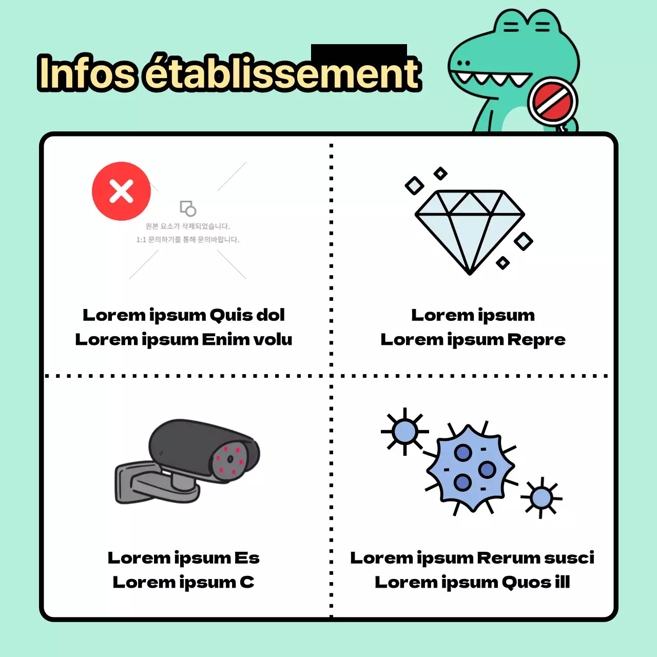 Annonces d'Argo, un personnage kitsch sur fond de menthe