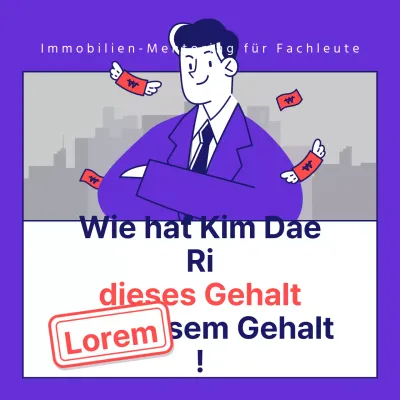 Einfache, violette und rote Schulungsunterlagen für Büroangestellte im Immobilienbereich