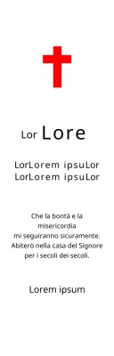 Targhe funebri di concezione cristiana o cattolica con versetti biblici