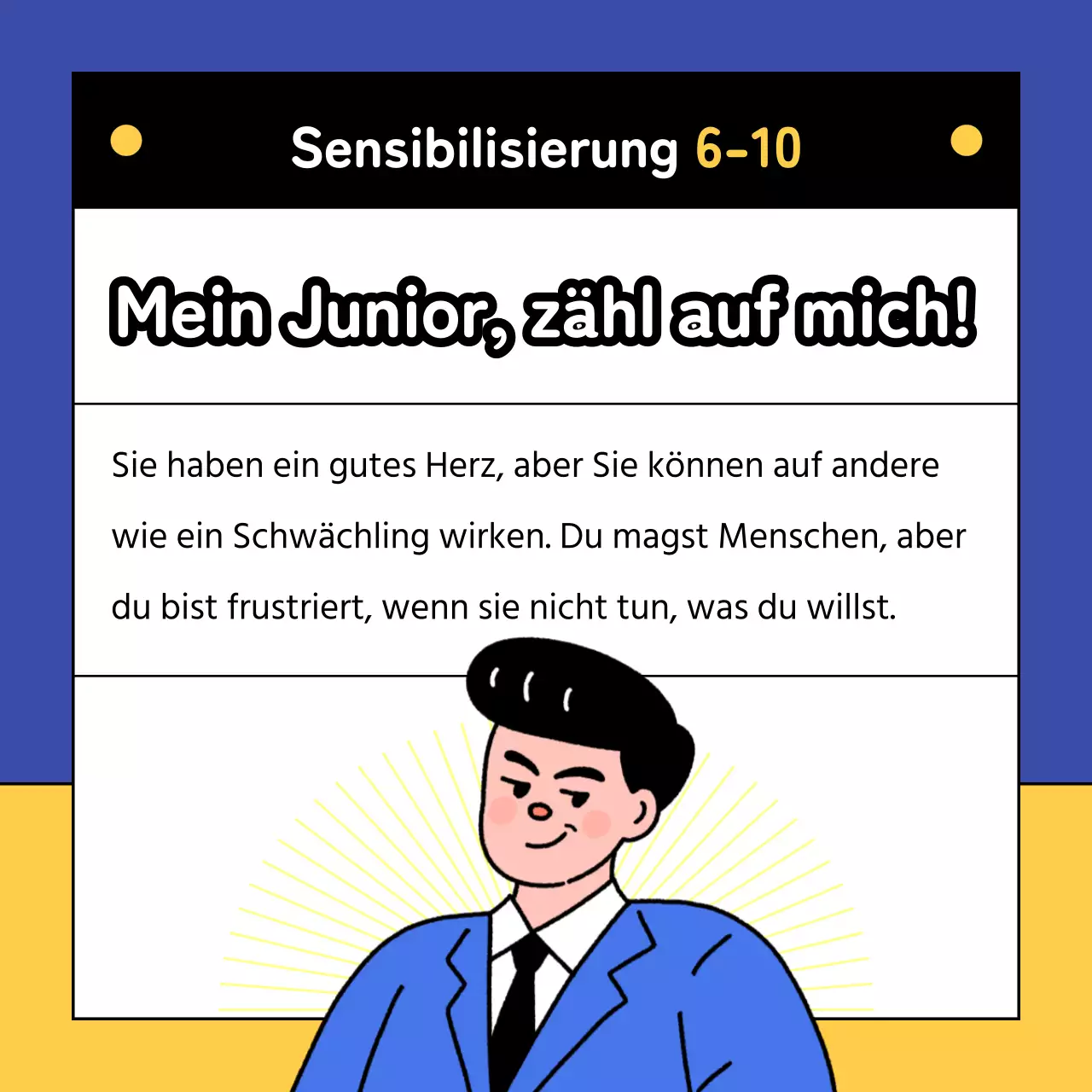 Die Sicko-Test-Umfrage von Blau und Gelb