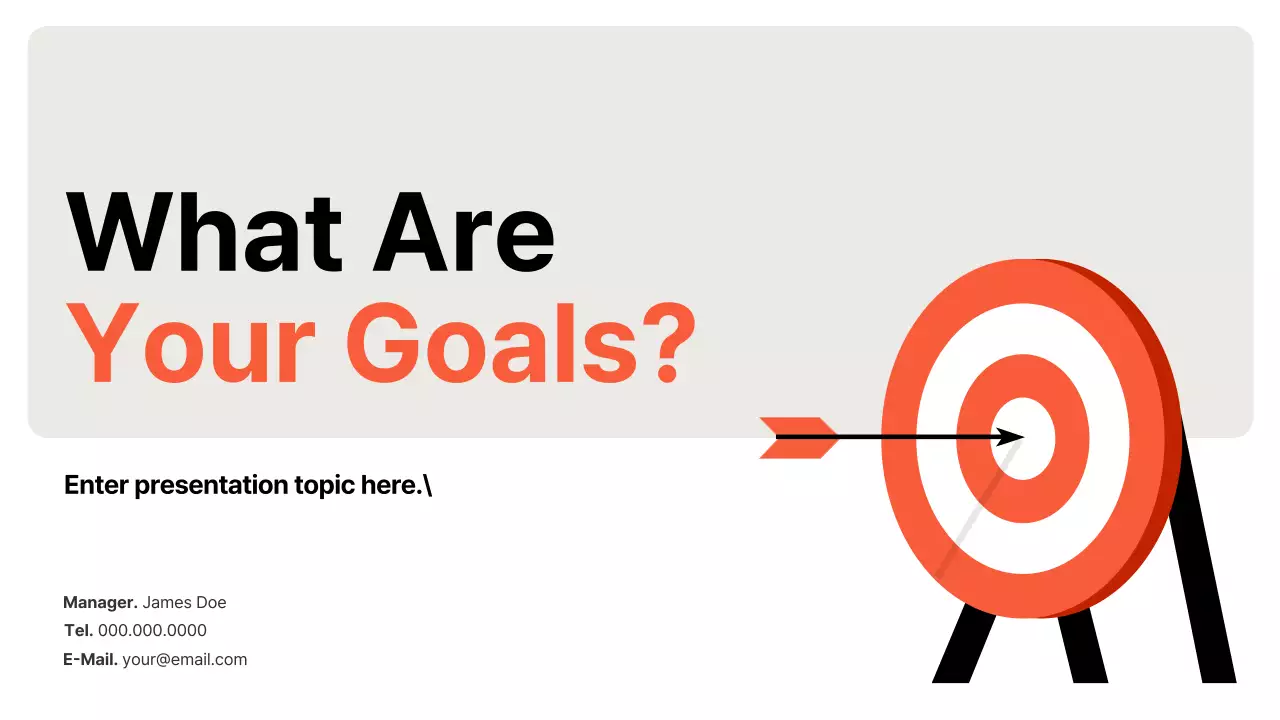 Orange Modern Goals Presentation
