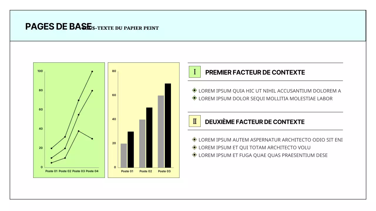 Un rapport imprimable simple en bleu clair et chartreuse
