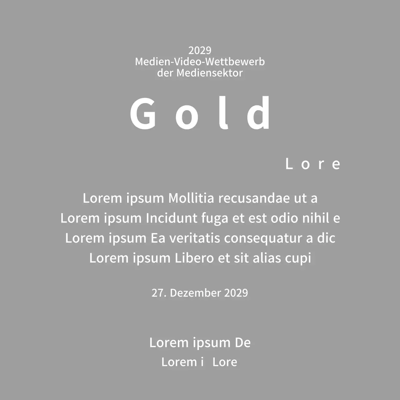 Siegertafeln für ein pfiffiges Wettbewerbspreiskonzept