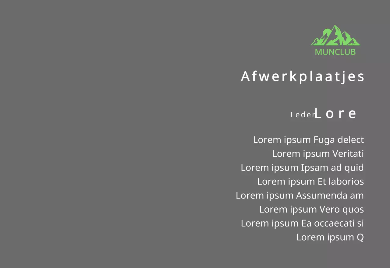 Berg club finisher's plaquette met club logo concept met groene berg illustratie