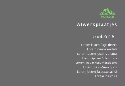 Berg club finisher's plaquette met club logo concept met groene berg illustratie