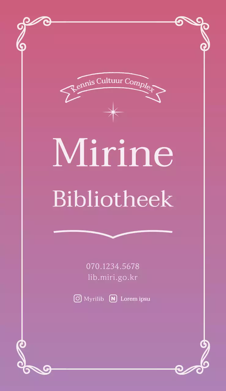 Promoot een eenvoudige, klassieke bibliotheek in roze
