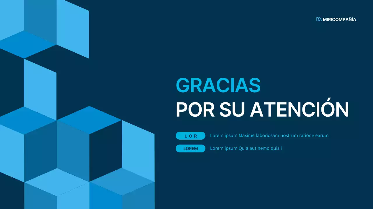 Plan de negocio sencillo de oficinista en azul marino y azul