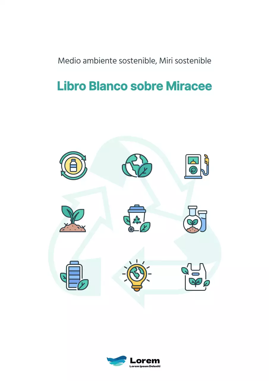 Sencillo cartel de urbanismo con detalles en menta