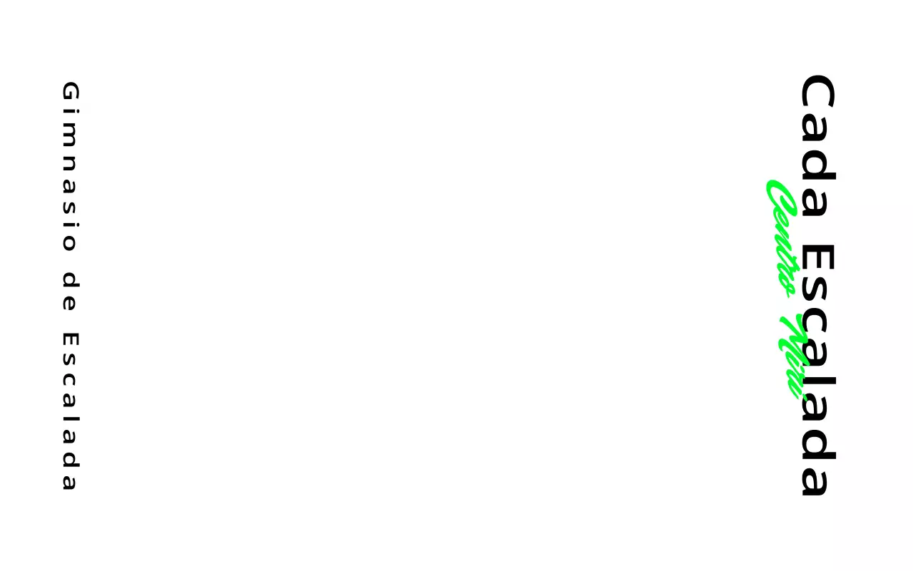 Diseño de promoción de escalada con un aspecto pulido