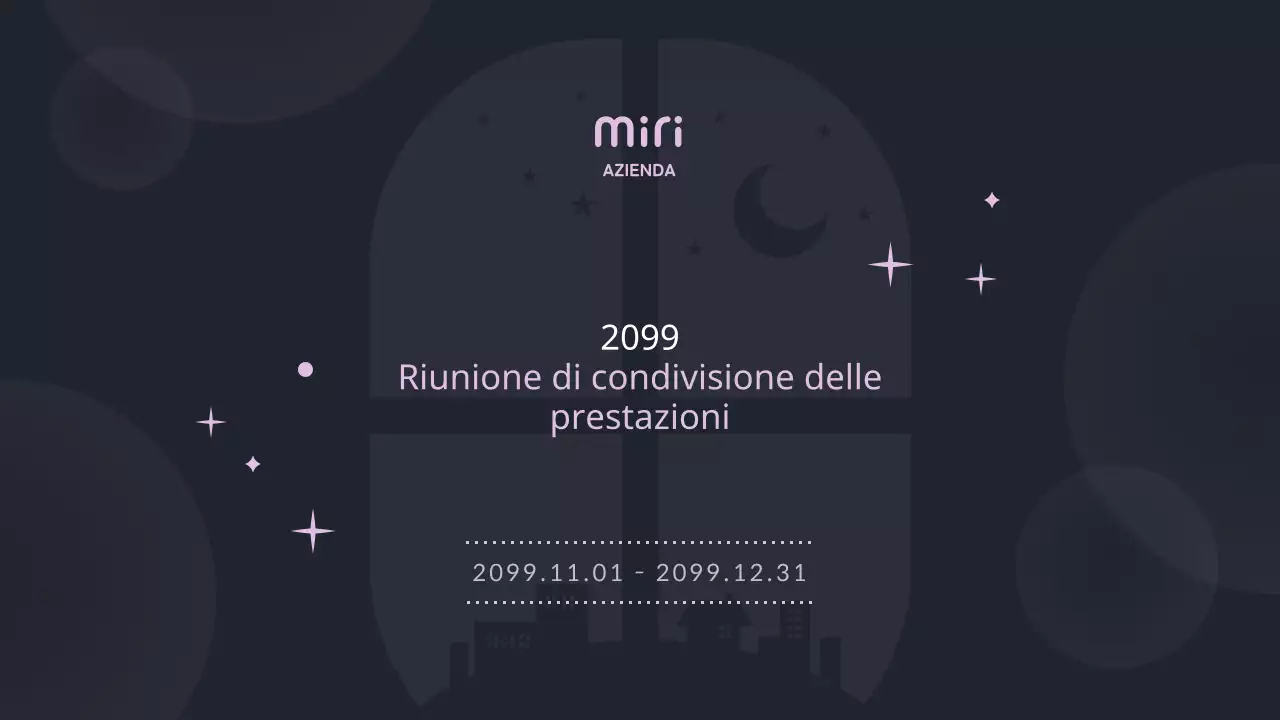 Rapporto di performance di fine anno di tendenza di Mauve Point