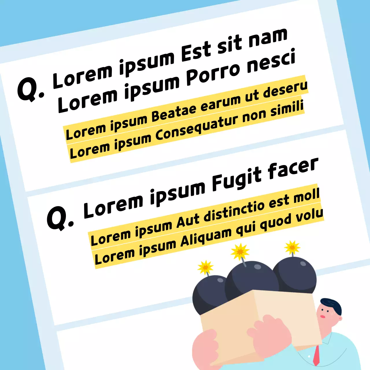 Einfache, hellblaue Informationen zur Verwaltung der Kreditwürdigkeit