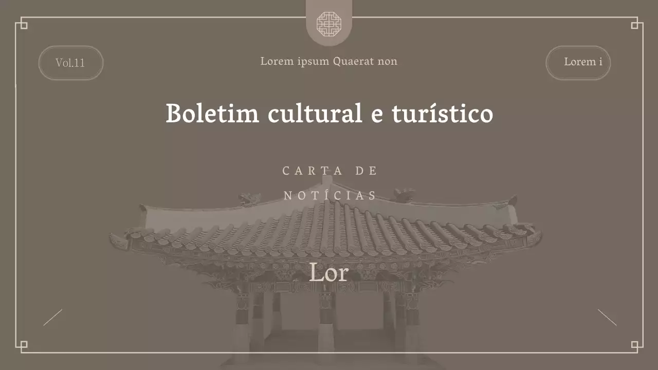 Revista Brown and Simple Culture and Tourism Newsletter
