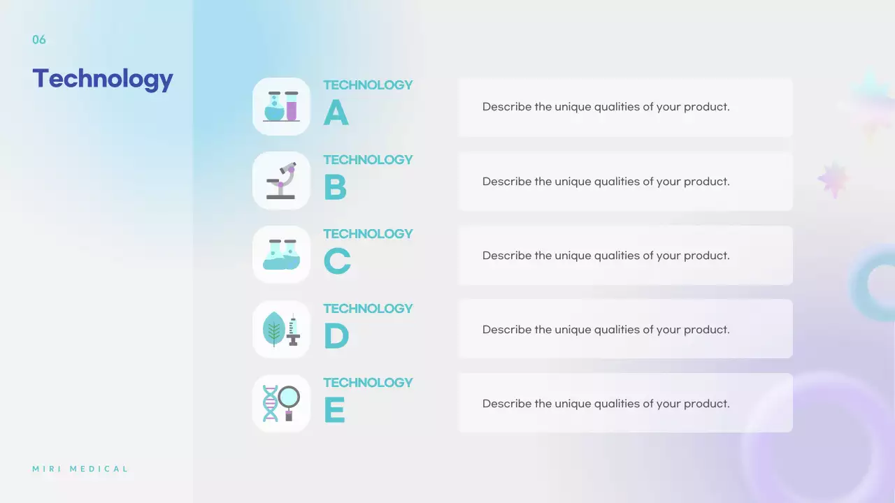 블루 모던 헬스케어 제안 프레젠테이션