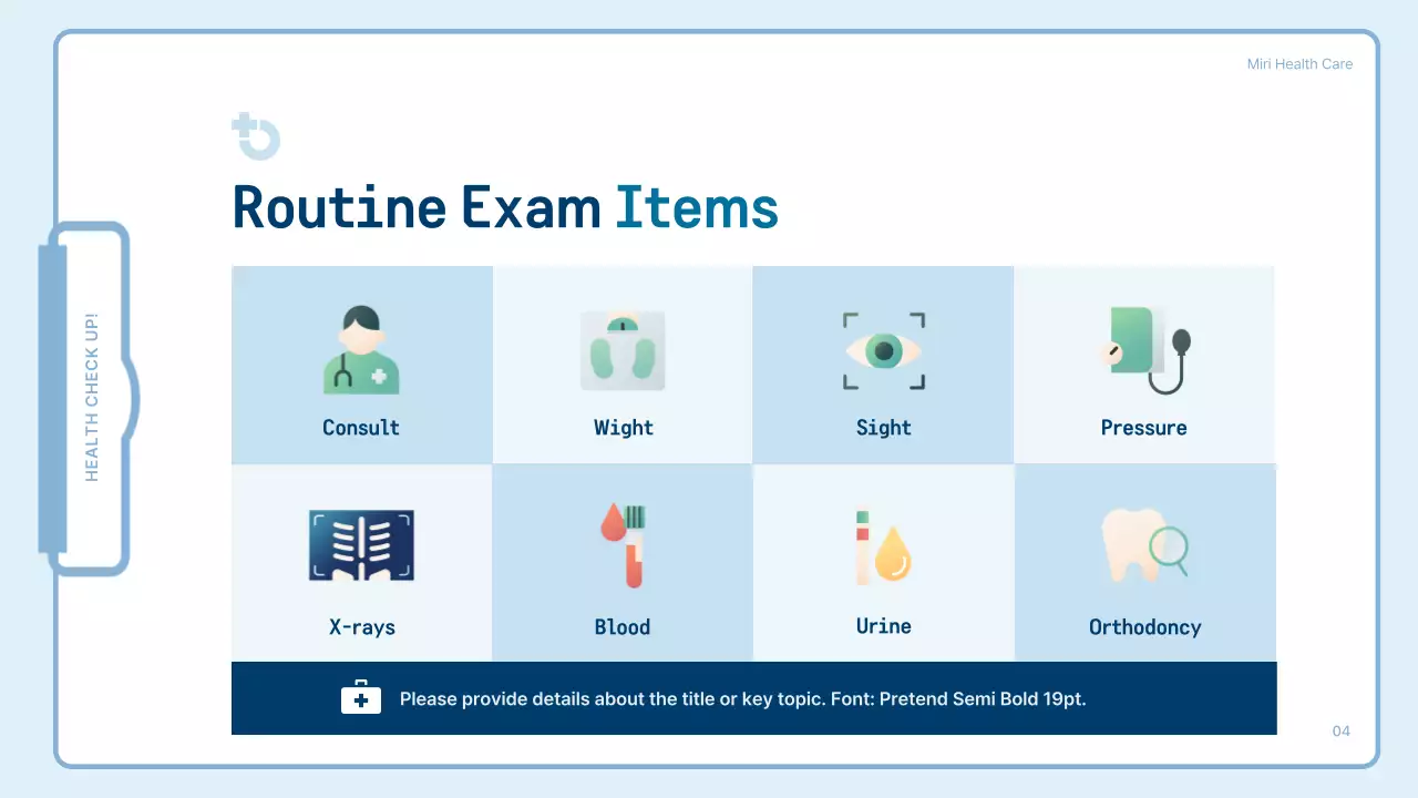 Blue Modern Health Guide Presentation