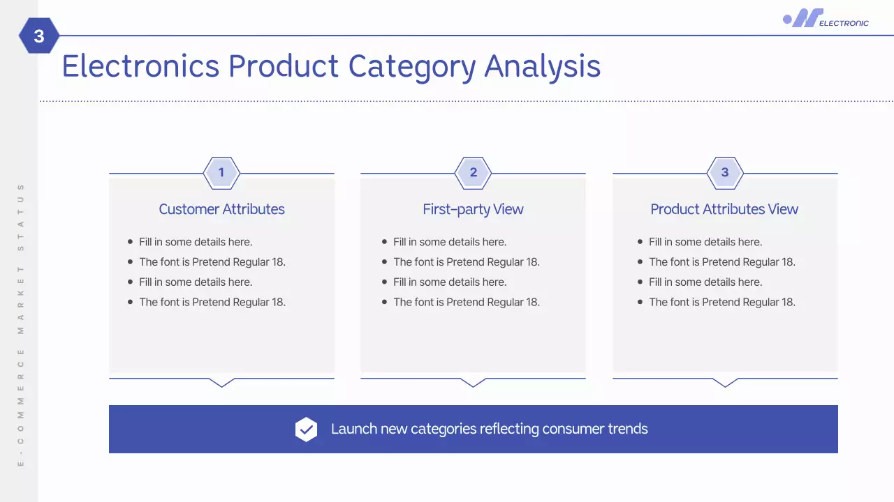 블루 모던 마켓 리포트 프레젠테이션