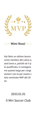 Lussuose targhe di campionato con allori e trofei in oro