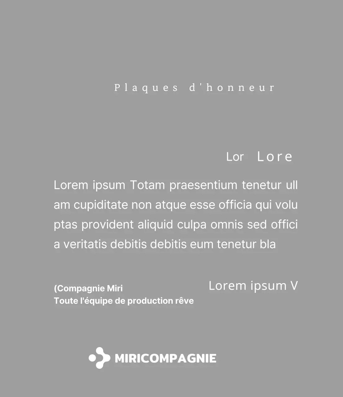 Une simple plaque blanche avec le logo de votre entreprise