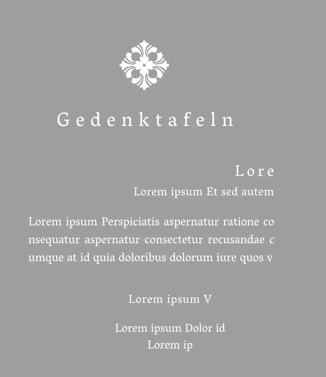 Eine königlich anmutende Inbetriebnahmetafel mit kunstvoller Verzierung