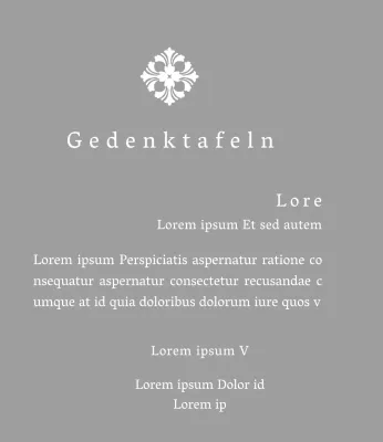 Eine königlich anmutende Inbetriebnahmetafel mit kunstvoller Verzierung