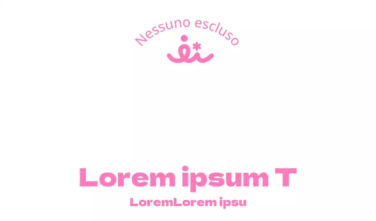 Logo del centro di supporto rosa pulito del settore pubblico