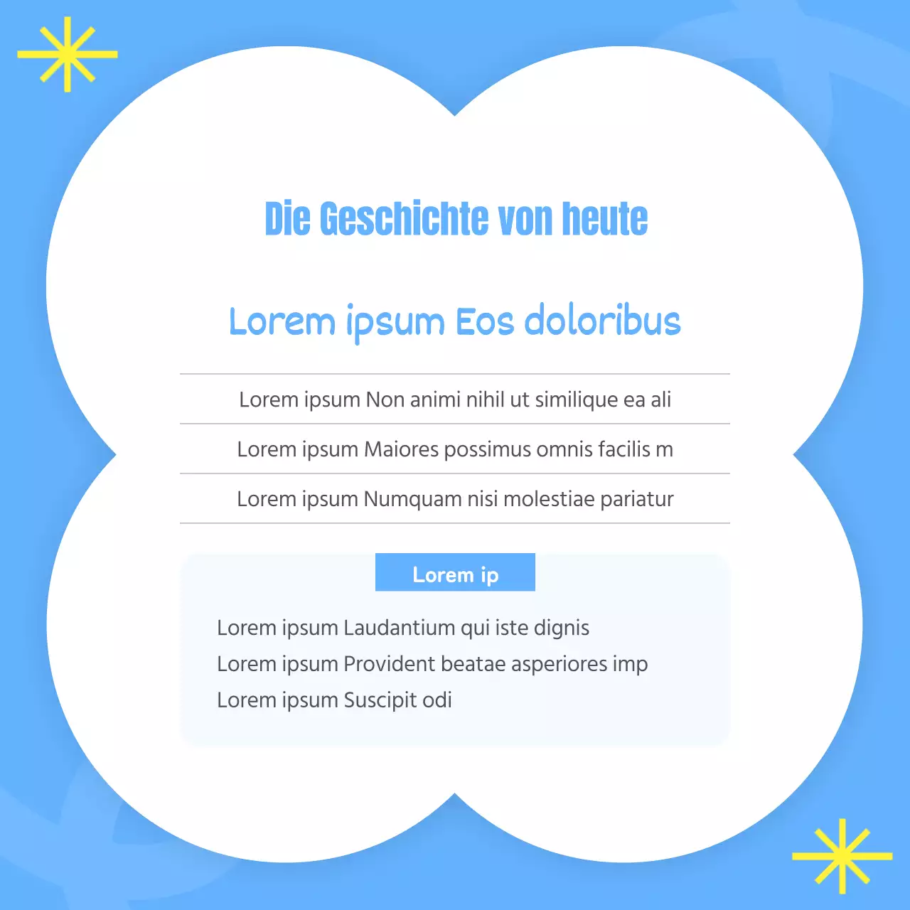 Ein kitschiger hellblauer und gelber Ratgeber