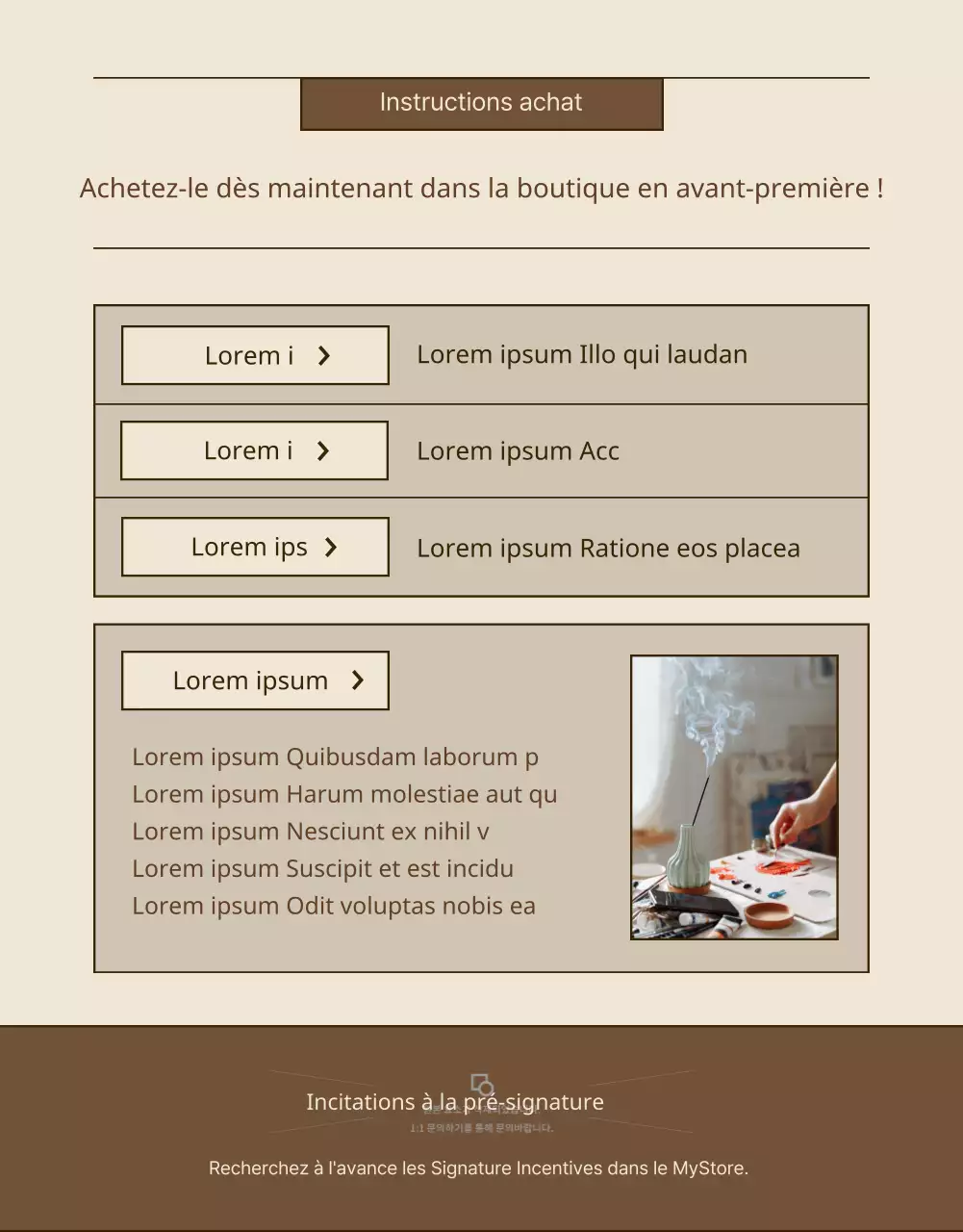 Un simple argumentaire beige et marron sur le financement incitatif