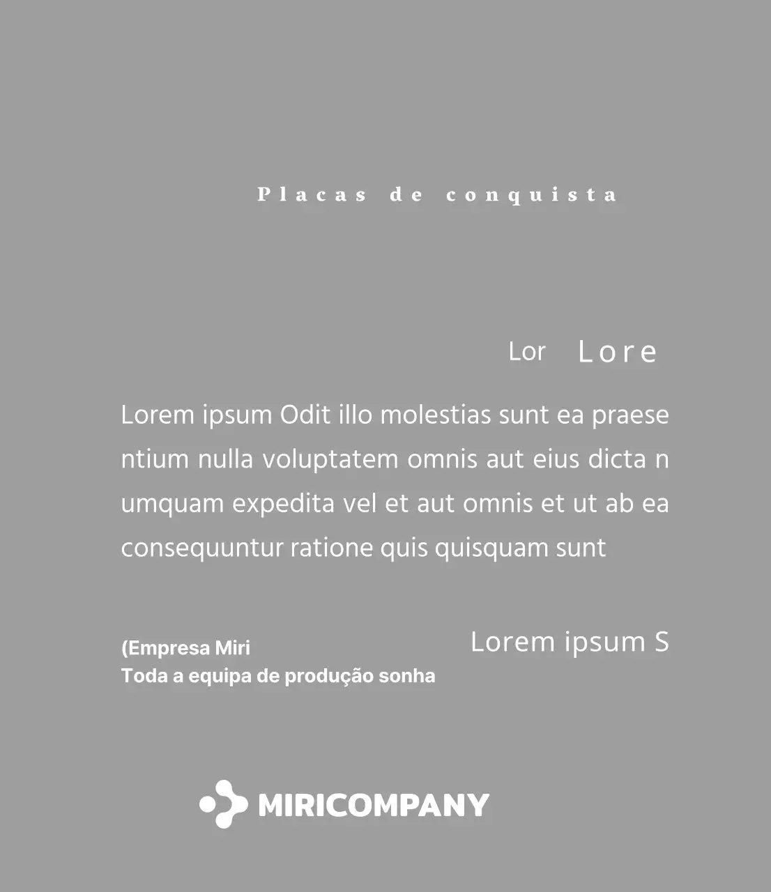 Uma placa branca simples com o logótipo da sua empresa