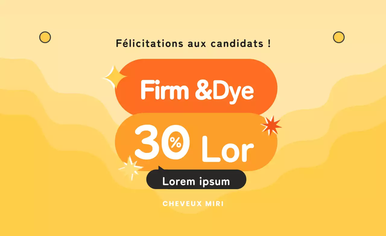 Concevoir un événement pour les étudiants sur fond jaune dégradé