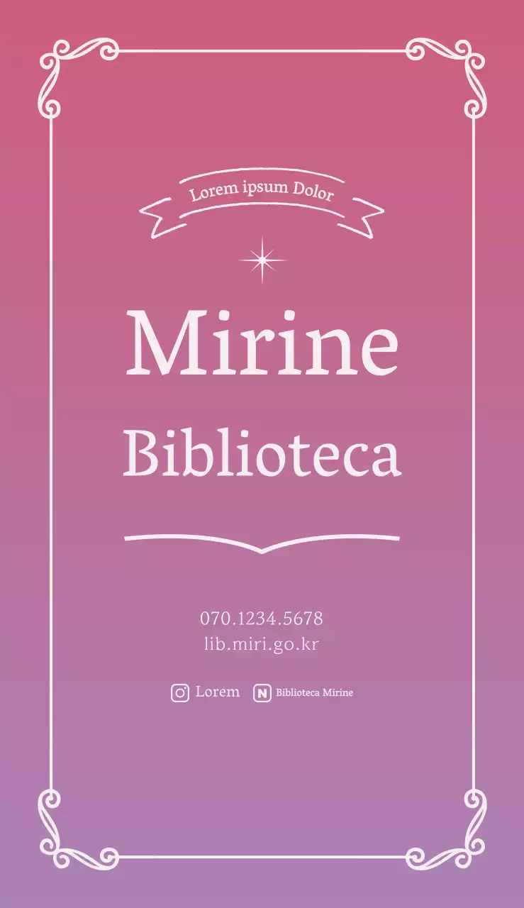 Promuovere una biblioteca semplice e classica in rosa