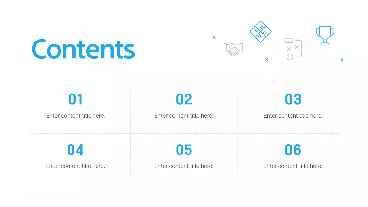 블루 심플 문서 프레젠테이션