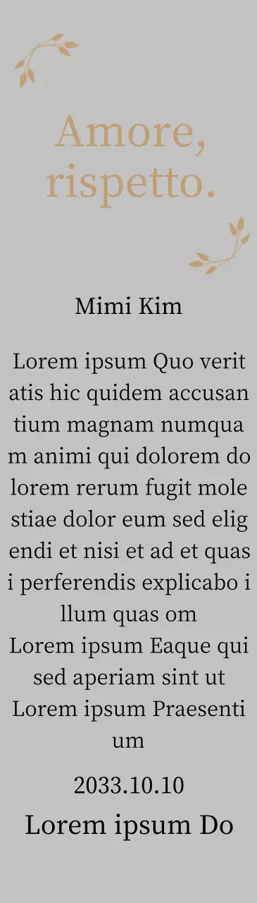 Targa di ringraziamento di classe con oro e foglie