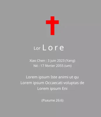 Plaques funéraires de conception chrétienne ou catholique avec versets bibliques