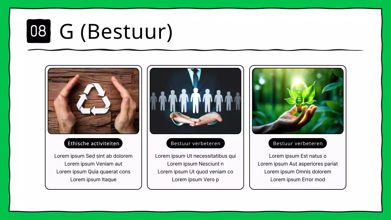 Kitscherige ESG-rapporten voor bedrijven in het groen