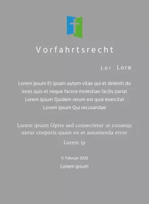 Plakette mit Kirchenlogo Konzept