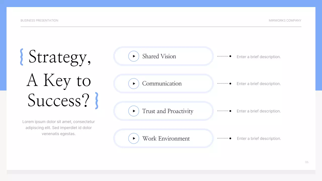 Blue Professional Motivation Presentation