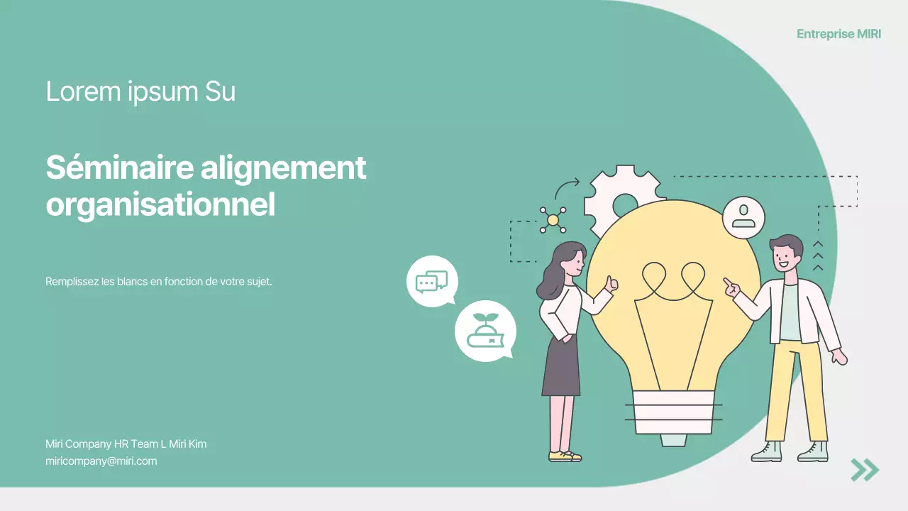 Matériel de formation pour le séminaire d'intégration des nouveaux employés, simple et écologique