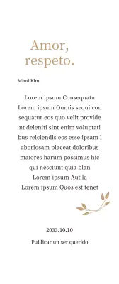 Elegante placa de agradecimiento con oro y hojas