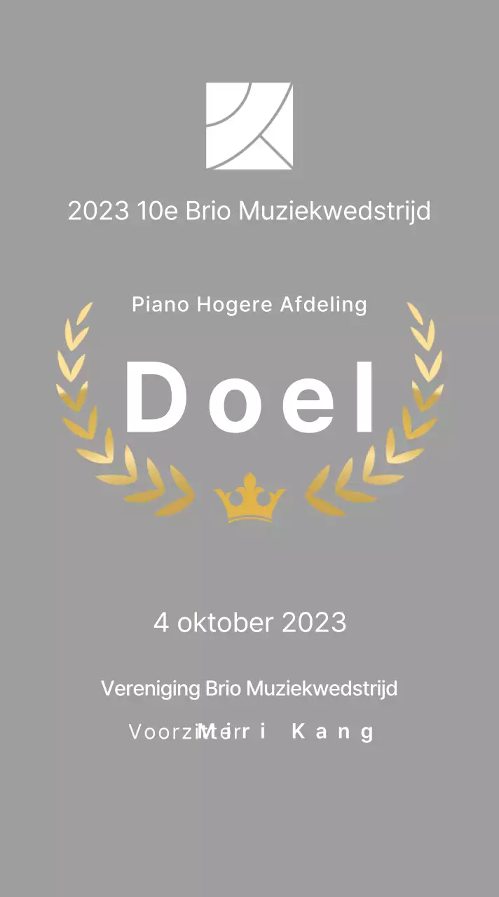 Wedstrijd concept winnaar plaquette met lauwer lijnen en kroon illustratie