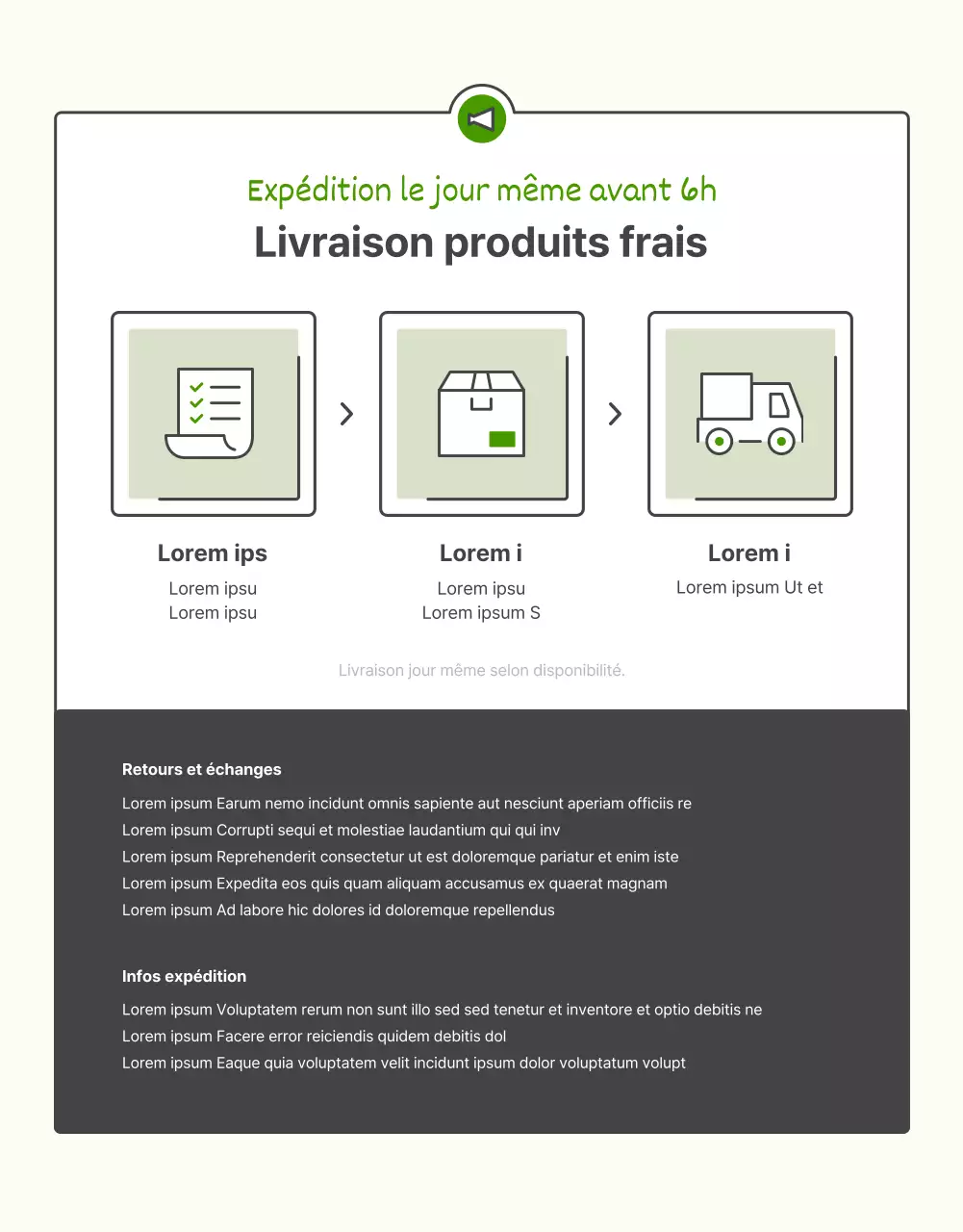 Promouvoir la vente de choux verts de base et de choux chartreuse