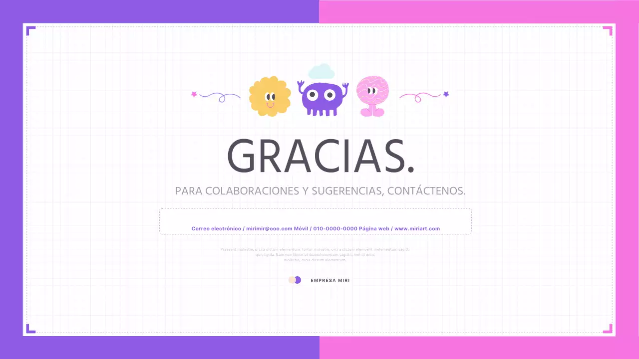 Bonita presentación de cartera de instructor en rosa y morado