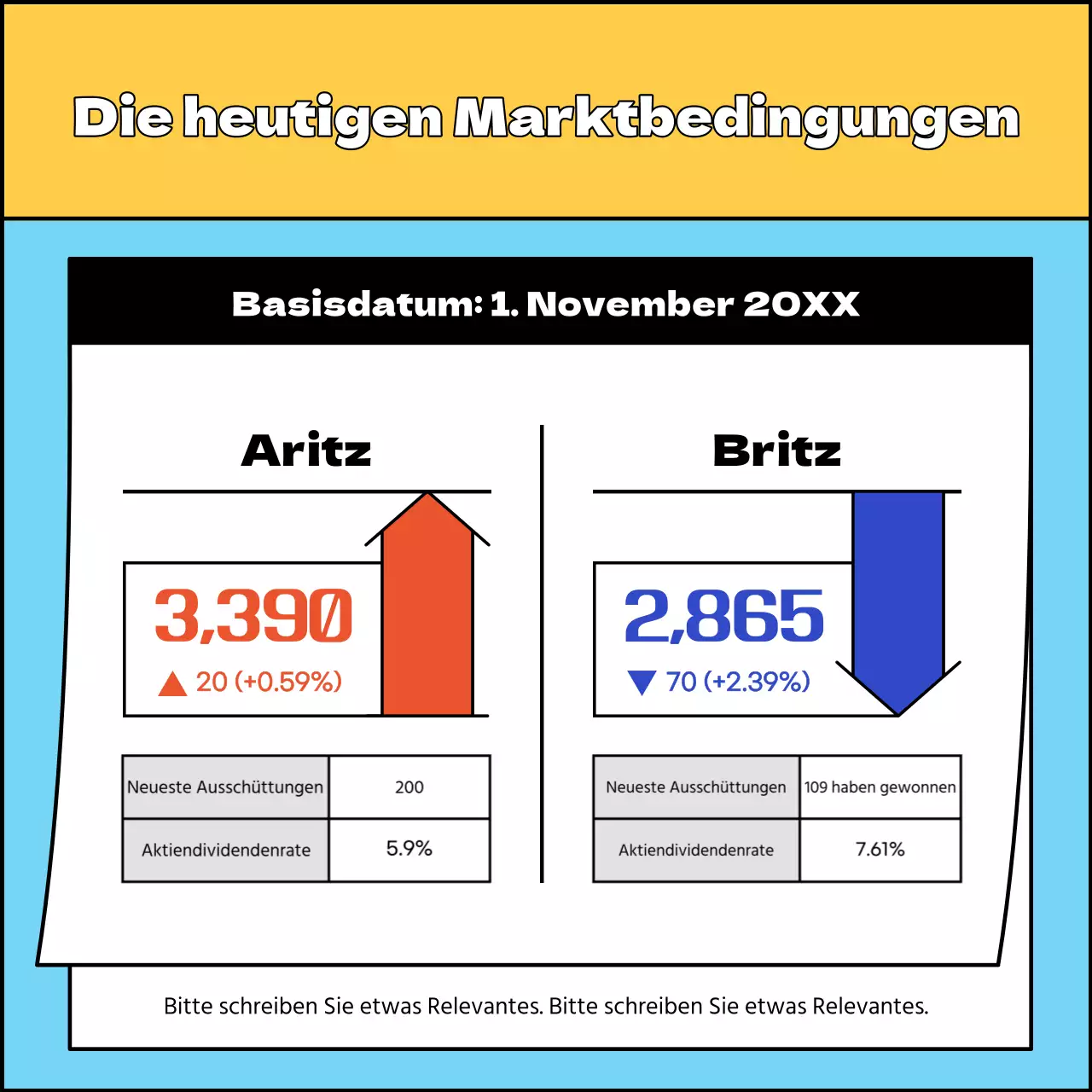 Ein einfacher gelber und hellblauer Leitfaden für Investitionen in Immobilien-REITs
