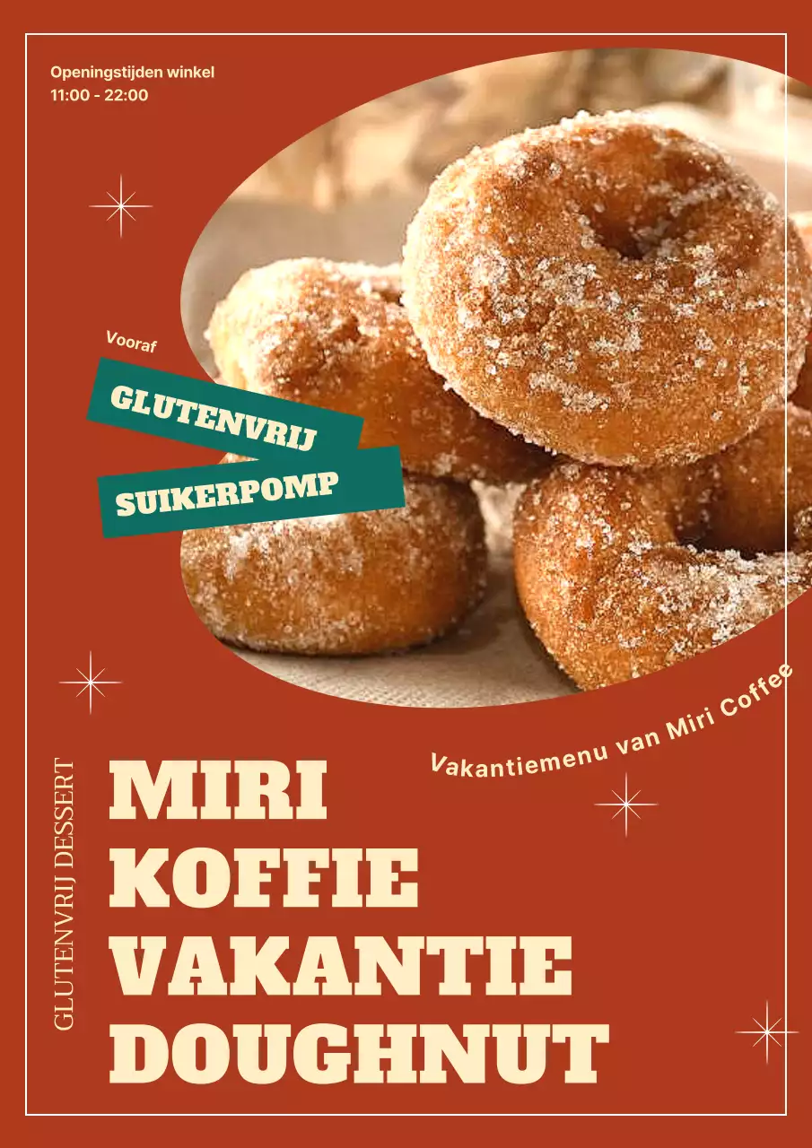 Promoot een kitscherig dessertmenu voor de feestdagen in rood en mint