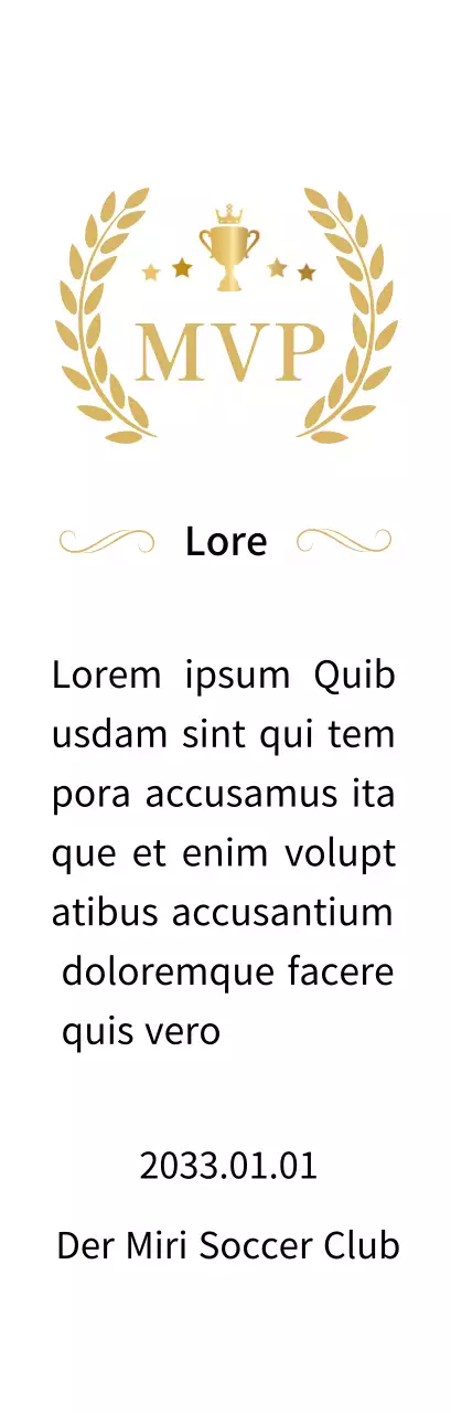 Luxuriöse Meisterschaftsplaketten mit goldenen Lorbeeren und Trophäen