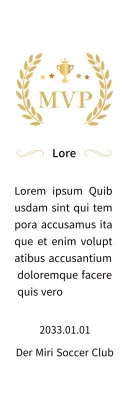 Luxuriöse Meisterschaftsplaketten mit goldenen Lorbeeren und Trophäen